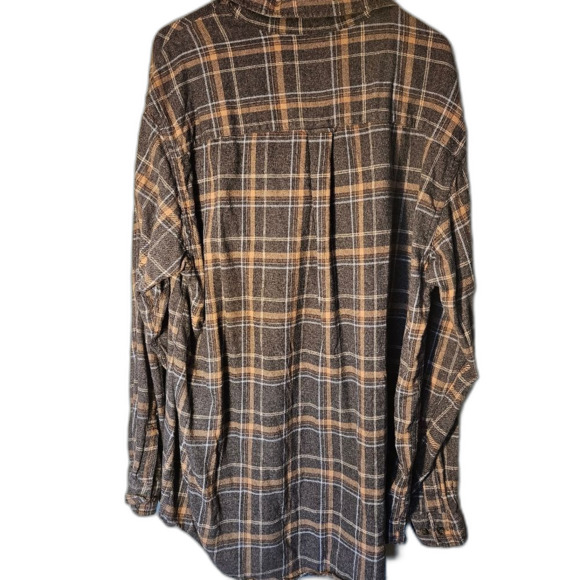 Consensus Sportswear Men's XLT Cotton Flannel Button-Up Plaid Shirt Dad Core - Picture 2 of 10